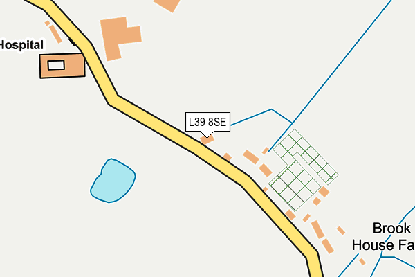 L39 8SE map - OS OpenMap – Local (Ordnance Survey)