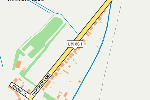 L39 8SH map - OS OpenMap – Local (Ordnance Survey)
