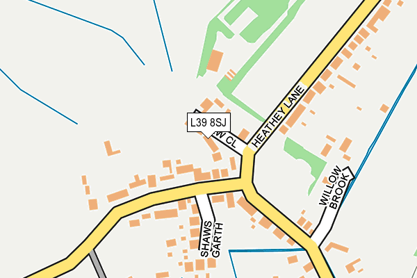 L39 8SJ map - OS OpenMap – Local (Ordnance Survey)