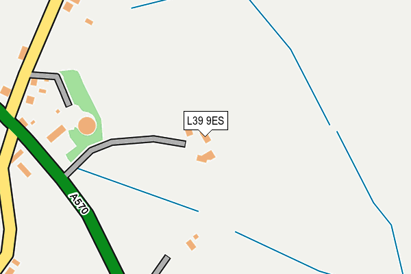 L39 9ES map - OS OpenMap – Local (Ordnance Survey)