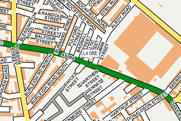 L4 0RE map - OS OpenMap – Local (Ordnance Survey)