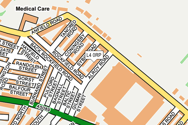 L4 0RP map - OS OpenMap – Local (Ordnance Survey)