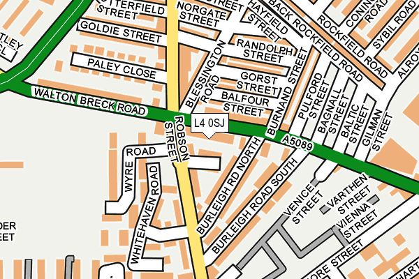 L4 0SJ map - OS OpenMap – Local (Ordnance Survey)