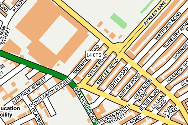 L4 0TS map - OS OpenMap – Local (Ordnance Survey)