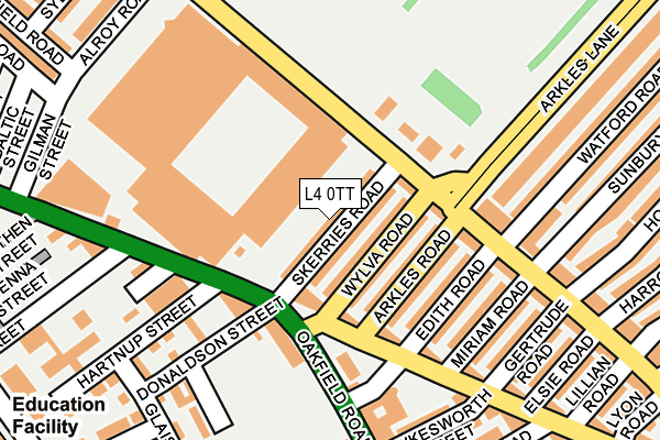 L4 0TT map - OS OpenMap – Local (Ordnance Survey)