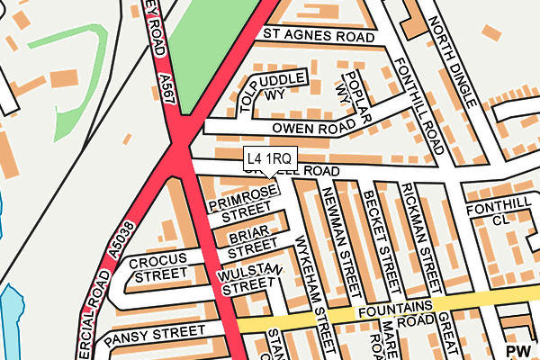 L4 1RQ map - OS OpenMap – Local (Ordnance Survey)