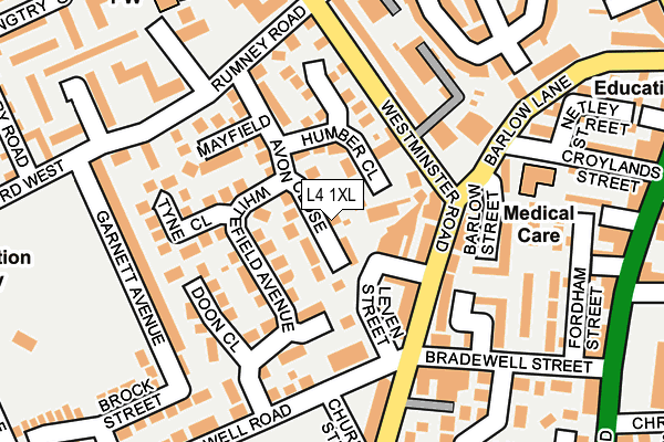 L4 1XL map - OS OpenMap – Local (Ordnance Survey)