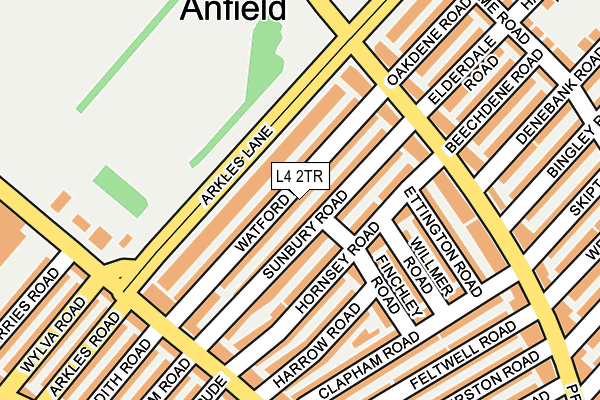 L4 2TR map - OS OpenMap – Local (Ordnance Survey)