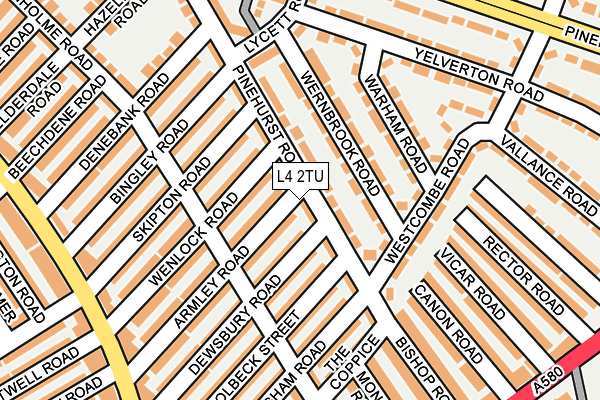 L4 2TU map - OS OpenMap – Local (Ordnance Survey)