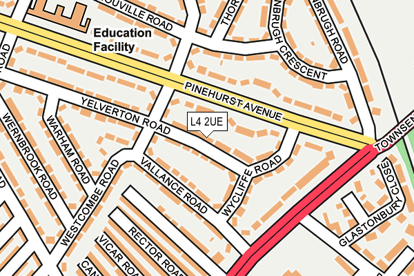L4 2UE map - OS OpenMap – Local (Ordnance Survey)