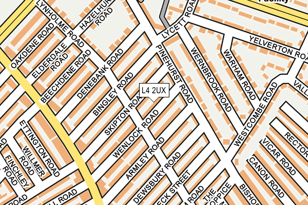 L4 2UX map - OS OpenMap – Local (Ordnance Survey)