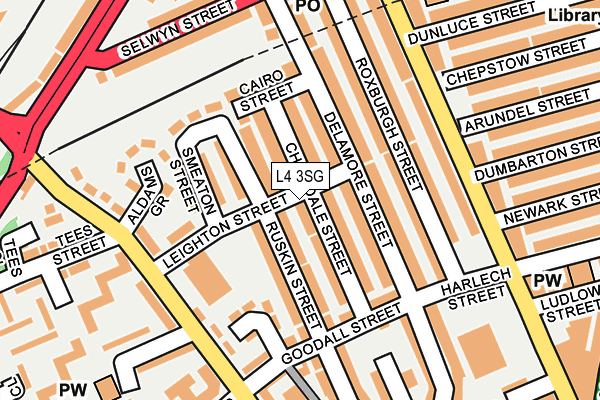 L4 3SG map - OS OpenMap – Local (Ordnance Survey)