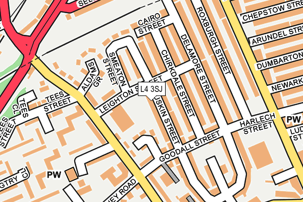 L4 3SJ map - OS OpenMap – Local (Ordnance Survey)