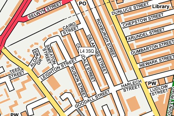 L4 3SQ map - OS OpenMap – Local (Ordnance Survey)