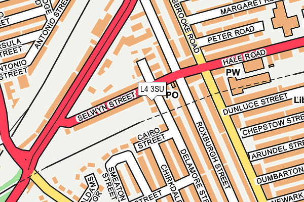 L4 3SU map - OS OpenMap – Local (Ordnance Survey)