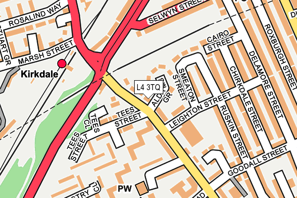 L4 3TQ map - OS OpenMap – Local (Ordnance Survey)