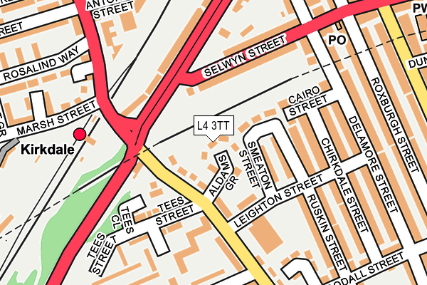 L4 3TT map - OS OpenMap – Local (Ordnance Survey)