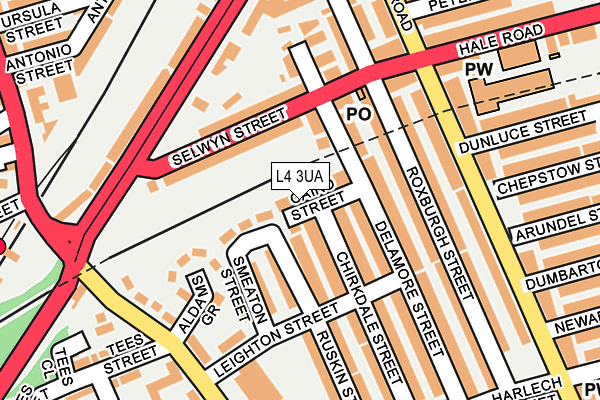 L4 3UA map - OS OpenMap – Local (Ordnance Survey)