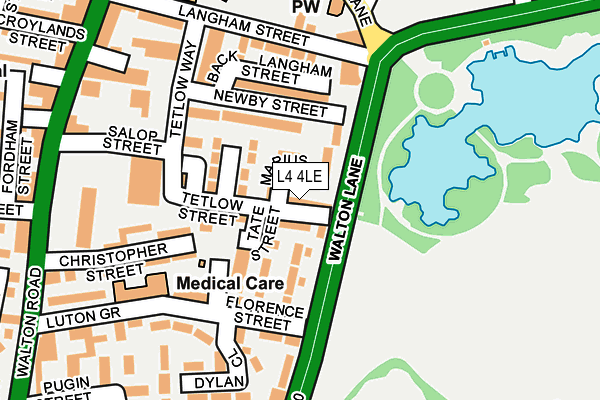 L4 4LE map - OS OpenMap – Local (Ordnance Survey)