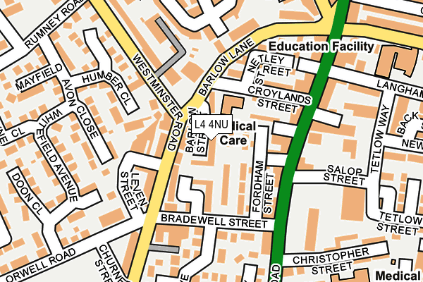 L4 4NU map - OS OpenMap – Local (Ordnance Survey)