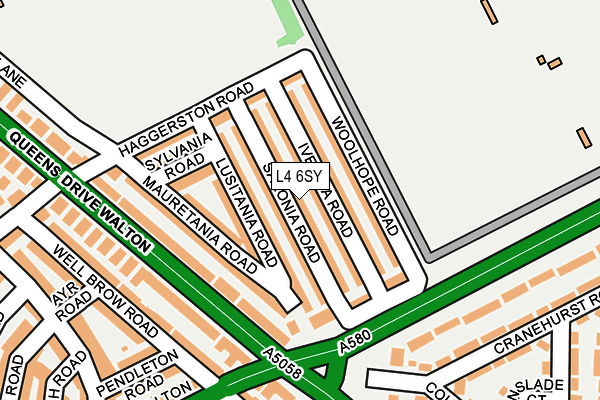 L4 6SY map - OS OpenMap – Local (Ordnance Survey)