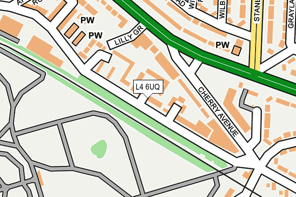 L4 6UQ map - OS OpenMap – Local (Ordnance Survey)