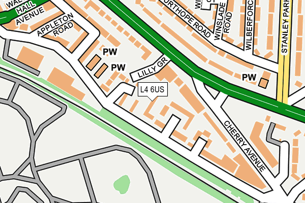 L4 6US map - OS OpenMap – Local (Ordnance Survey)