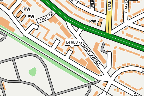 L4 6UU map - OS OpenMap – Local (Ordnance Survey)