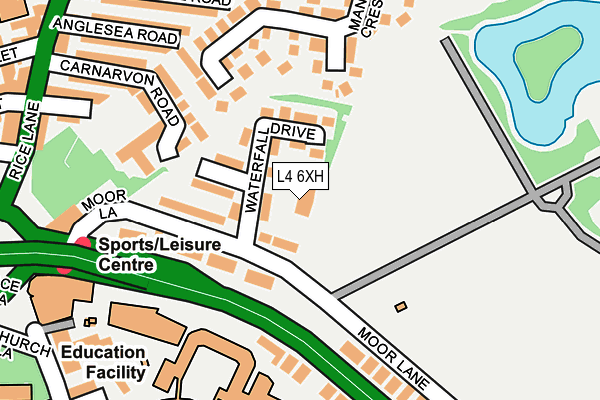 L4 6XH map - OS OpenMap – Local (Ordnance Survey)