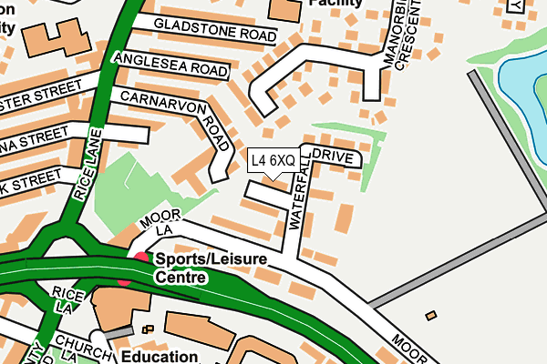 L4 6XQ map - OS OpenMap – Local (Ordnance Survey)