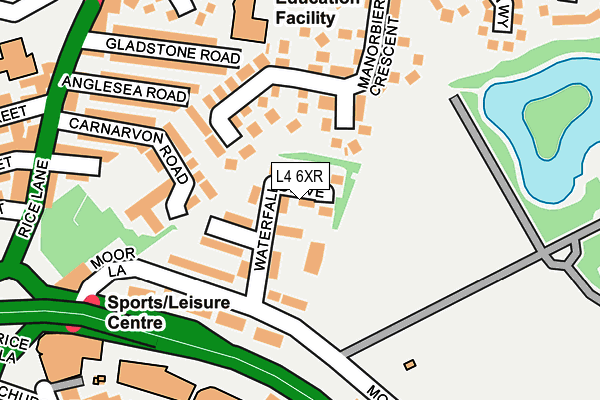 L4 6XR map - OS OpenMap – Local (Ordnance Survey)