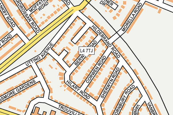 L4 7TJ map - OS OpenMap – Local (Ordnance Survey)