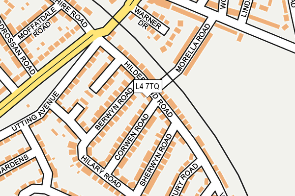 L4 7TQ map - OS OpenMap – Local (Ordnance Survey)