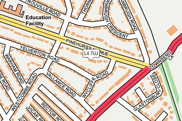 L4 7UJ map - OS OpenMap – Local (Ordnance Survey)