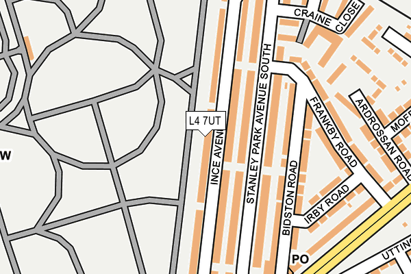 L4 7UT map - OS OpenMap – Local (Ordnance Survey)