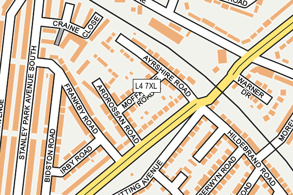 L4 7XL map - OS OpenMap – Local (Ordnance Survey)
