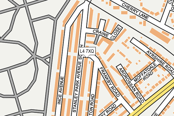 L4 7XQ map - OS OpenMap – Local (Ordnance Survey)