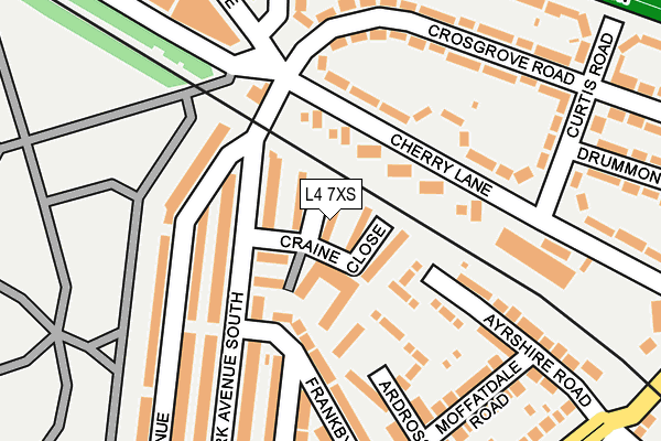 L4 7XS map - OS OpenMap – Local (Ordnance Survey)