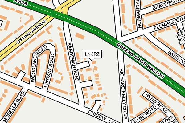 L4 8RZ map - OS OpenMap – Local (Ordnance Survey)