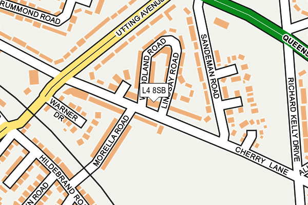 L4 8SB map - OS OpenMap – Local (Ordnance Survey)