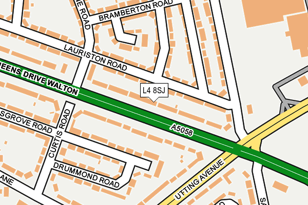 L4 8SJ map - OS OpenMap – Local (Ordnance Survey)