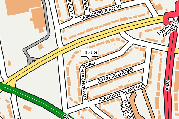L4 8UG map - OS OpenMap – Local (Ordnance Survey)