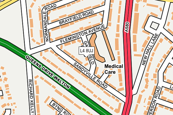 L4 8UJ map - OS OpenMap – Local (Ordnance Survey)