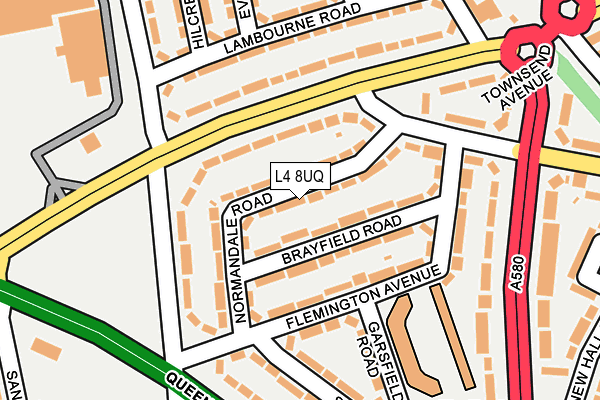 L4 8UQ map - OS OpenMap – Local (Ordnance Survey)