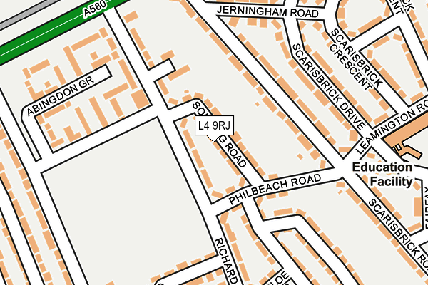 L4 9RJ map - OS OpenMap – Local (Ordnance Survey)