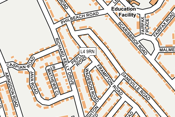 L4 9RN map - OS OpenMap – Local (Ordnance Survey)