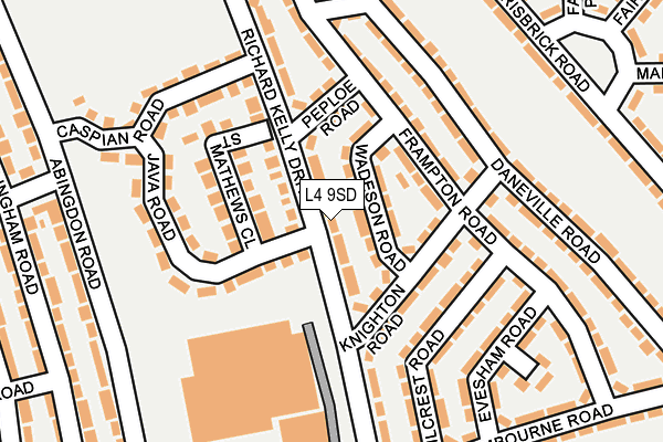 L4 9SD map - OS OpenMap – Local (Ordnance Survey)