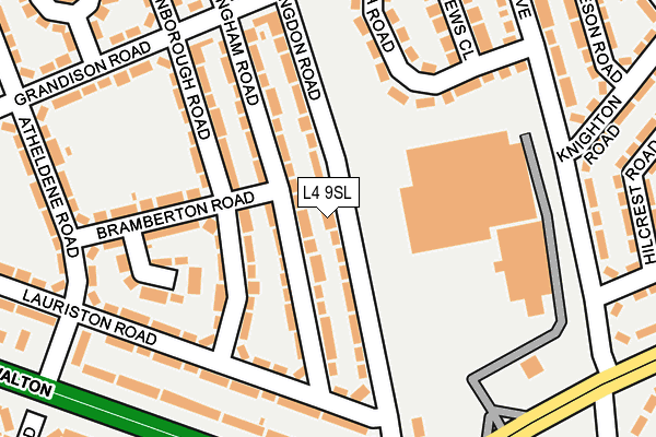 L4 9SL map - OS OpenMap – Local (Ordnance Survey)