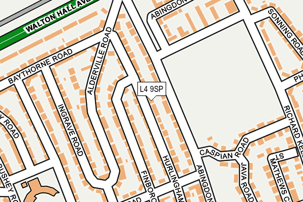 L4 9SP map - OS OpenMap – Local (Ordnance Survey)