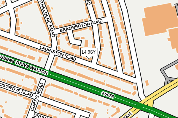 L4 9SY map - OS OpenMap – Local (Ordnance Survey)